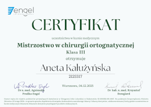 Certyfikat Aneta Kałużyńska