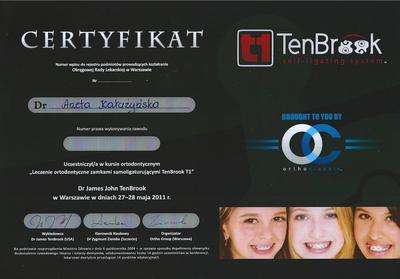 Certyfikat Aneta Kałużyńska