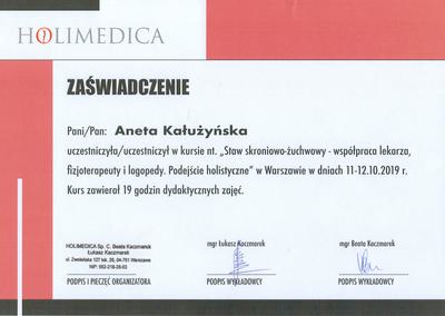 Certyfikat Aneta Kałużyńska