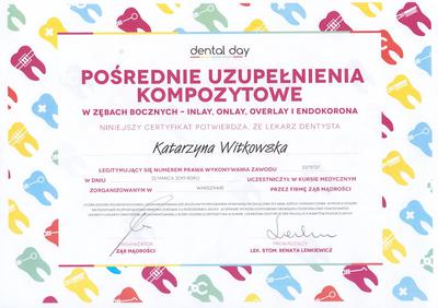 Certyfikat Katarzyna Witkowska